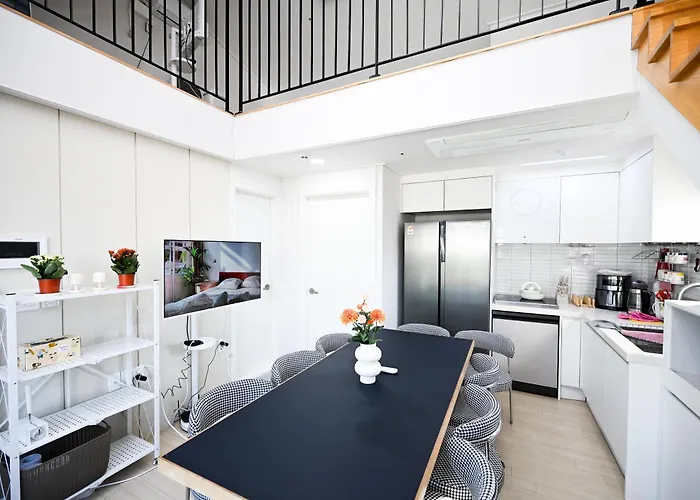 アパート 4br, Max 12ppl, 7 Mins To Kspo, Terrace *